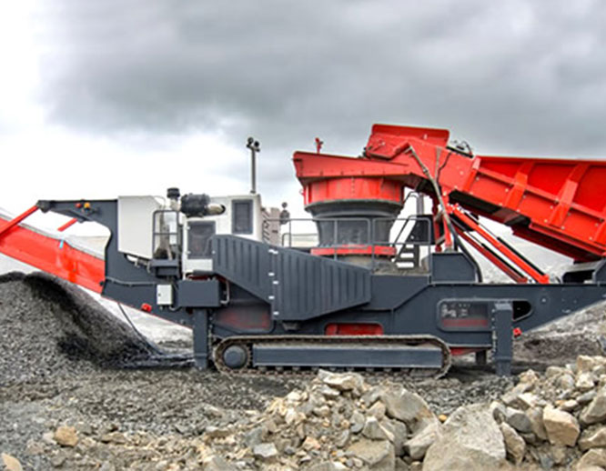 移动破碎站应用现场